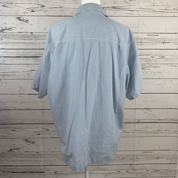 IZOD blue and white button down shirt 100% cotton - Picture 2 of 4